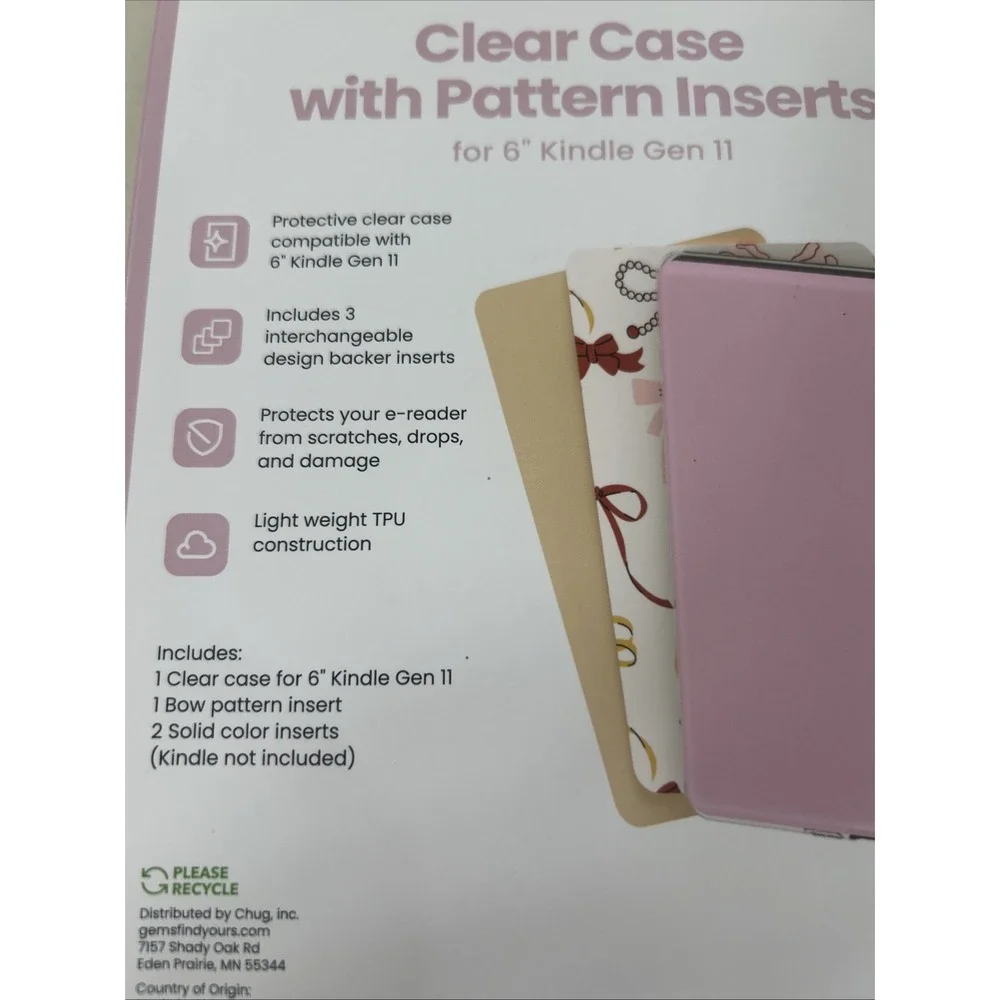 NIB E-Reader Clear Case for 6